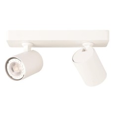 Arte Illumina Σποτ Οροφής Διπλό GU10 Λευκό | Eurolamp | 144-60001