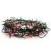 100 Χριστουγεννιάτικα λαμπάκια LED κόκκινα και πράσινο καλώδιο | EPAM | XLALED100W-GR/31V