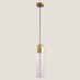 Κρεμαστό Φωτιστικό Μονόφωτο Arte Illumina 1XE14 Διάφανο/Χρυσό | Eurolamp | 144-40012