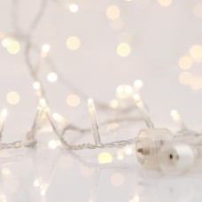 Χριστουγεννιάτικα Λαμπάκια Σειρά 300 LED Διάφανο Καλώδιο Θερμό Λευκό IP44 300cm| Eurolamp | 600-11324