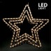Χριστουγεννιάτικο Διακοσμητικό Αστέρι 4.7Μ LED Φωτοσωλήνας Μονοκάναλος με Πρόγραμμα Θερμό Λευκό IP44 60X60cm| Eurolamp | 600-20006