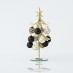 Χριστουγεννιάτικο Διακοσμητικό Δεντράκι Χρυσό Με Μαύρο 7Χ21cm | Eurolamp | 600-45158