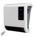 Επιτοίχιο αερόθερμο μπάνιου 2000W με τηλεχειριστήριο και προστασία από υπερθέρμανση για 25τμ σε λευκό-γκρι Eurolamp | 147-29128