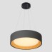Κρεμαστό Μοντέρνο Φωτιστικό Στρόγγυλο 30W LED 45Χ11 Μαύρο | Eurolamp | 144-17023
