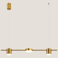 Κρεμαστό Μοντέρνο Τρίφωτο Φωτιστικό LED 24W Χρυσό | Eurolamp | 144-10001