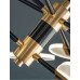 Κρεμαστό Μοντέρνο Πολύφωτο Φωτιστικό LED Μαύρο/Χρυσό | Eurolamp | 144-10012