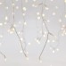 Χριστουγεννιάτικα λαμπάκια Κουρτίνα 240LED Διάφανο Καλώδιο Προέκταση Παροχής Θερμό Λευκό LED | Eurolamp | 600-11363