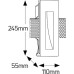 Γύψινο steplight 1xGU10 110x245mm | Geyer | FGC245110W