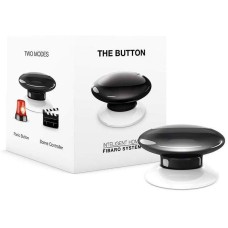 FIBARO Button μαύρο Συσκευή ελέγχου συσκευών του έξυπνου συστήματος Fibaro μέσω πατήματος ενός κουμπιού | Geyer | FGPB-101-2