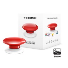 FIBARO Button κόκκινο Συσκευή ελέγχου συσκευών του έξυπνου συστήματος Fibaro μέσω πατήματος ενός κουμπιού | Geyer | FGPB-101-3