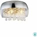 Φωτιστικό Πλαφονιέρα Με Κρύσταλλα  Kalla Δίφωτο 2ΧG9  Χρώμιο | Globo Lighting | 15837W