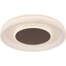 Φωτιστικό Οροφής Τηλεχειριζόμενο LED 40W Goffi Λευκό/Καφέ | Globo Lighting | 48398-40