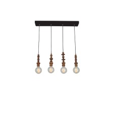 HL-040R-4P MELODY AGED WOOD PENDANT | Homelighting | 77-2737