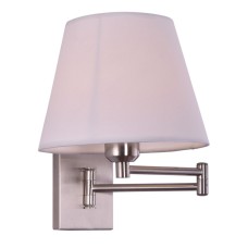 SE 121-1AN DENNIS WALL LAMP NICKEL MAT 1Z5 | Homelighting | 77-3560