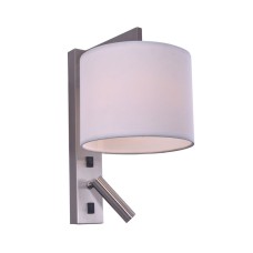 SE 122-2A LUCAS WALL LAMP NICKEL MAT 1Z5 | Homelighting | 77-3582