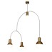 HL-3523-4 CHRISTOPHER OLD BRONZE AND WHITE PENDANT | Homelighting | 77-3786
