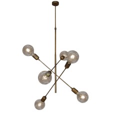 HL-3524-6 ERIC OLD BRONZE AND WHITE PENDANT | Homelighting | 77-3803
