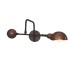 HL-3539-1 S OLIVER OLD COPPER AND BLACK WALL LAMP | Homelighting | 77-3868