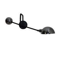 HL-3539-1 S OLIVER BLACK AND NICKEL WALL LAMP | Homelighting | 77-3869