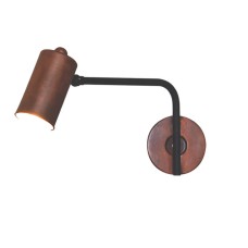 HL-3534-1 S ARIEL OLD COOPER AND BLACK WALL LAMP | Homelighting | 77-3930