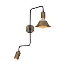 HL-3555-2L CALLIE OLD BRONZE AND WHITE WALL LAMP | Homelighting | 77-3970