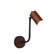 HL-3552-1S MOLLY OLD BRONZE AND WHITE WALL LAMP | Homelighting | 77-4413