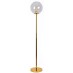 SE 3000-1 GOLD FLOOR LAMP GLOBE CLEAR 1B2 | Homelighting | 77-4480