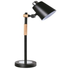 YQ-25110 SAM BLACK METAL-WOOD TABLE LAMP 1Ε1 | Homelighting | 77-4495