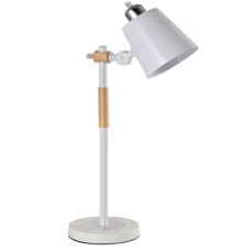 YQ-25110 SAM WHITE METAL-WOOD TABLE LAMP 1Ε1 | Homelighting | 77-4496