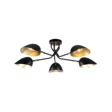 KQ 2759/5 ELIA BLACK AND ANTIQUE BRASS CEILING LAMP Γ3 | Homelighting | 77-8103
