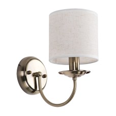 KQ 9015-1W PARIL ANTIQUE BRASS WALL LAMP BEIGE SHADES 1Z2 | Homelighting | 77-8192