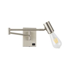 SE21-NM-52 ADEPT NICKEL MATT WALL LAMP Β3 | Homelighting | 77-8280