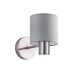 SE21-NM-16-SH2 ADEPT NICKEL MATT WALL LAMP GREY SHADE | Homelighting | 77-8300
