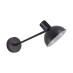 SE21-BL-22-MS3 ADEPT BLACK WALL LAMP BLACK METAL SHADE | Homelighting | 77-8325
