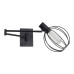 SE21-BL-52-GR2 ADEPT WALL LAMP Black Wall Lamp with Switcher and Black Metal Grid | Homelighting | 77-8382