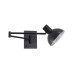 SE21-BL-52-MS3 ADEPT WALL LAMP Black Wall Lamp with Switcher and Black Metal Shade | Homelighting | 77-8385