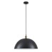 SE21-BR-10-MS50 MAGNUM Bronze Metal Pendant Black Shade with Black Fabric Cable | Homelighting | 77-8699