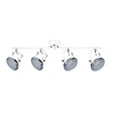 T12022A-4TU (x2) Juno Packet White adjustable spot with chrome ring and glass | Homelighting | 77-8855