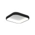 Πλαφονιέρα οροφής LED 78W 3CCT από μαύρο μέταλλο και λευκό ακρυλικό 45cm | Inlight | 42030-Black