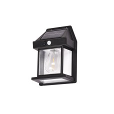 Faber-LED 10W 3CCT Solar Wall Light in Black Color | Inlight | 80204411S