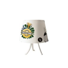Επιτραπέζιο φωτιστικό από λευκό μέταλλο και καπέλο D30cm | InLight | 3026