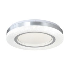 Πλαφονιέρα οροφής LED 36W 3CCT από λευκό και ασημί ακρυλικό D32cm | InLight | 42016-C