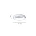Πλαφονιέρα οροφής LED 54W 3CCT από λευκό ακρυλικό D40cm | InLight | 42020-B-White