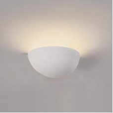 Επιτοίχιο φωτιστικό λευκό από γύψο 1XE14 D27,5cm | InLight | 43032