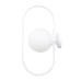 Επιτοίχιο φωτιστικό σε λευκή απόχρωση και λευκή οπαλίνα 1XG9 D:40cm (43038-WH) | InLight | 43038-WH