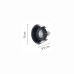 Χωνευτό σποτ από μαύρο μέταλλο 1XGU10 D:8cm (Χ0010-BL) | InLight | Χ0010-BL