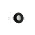 Χωνευτό σποτ από μαύρο μέταλλο 1XGU10 IP44 D:8cm (Χ0008-BL) | InLight | Χ0008-BL
