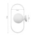 Επιτοίχιο φωτιστικό σε λευκή απόχρωση και λευκή οπαλίνα 1XG9 D:40cm (43038-WH) | InLight | 43038-WH