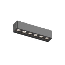 Φωτιστικό LED 6W 3000K για Ultra-Thin μαγνητική ράγα σε μαύρη απόχρωση D:12,2cmX2,4cm (T02801-BL) | InLight | T02801-BL