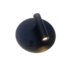 Επιτοίχιο φωτιστικό απλίκα από μαύρο μέταλλο | InLight | 43418-Μαύρο